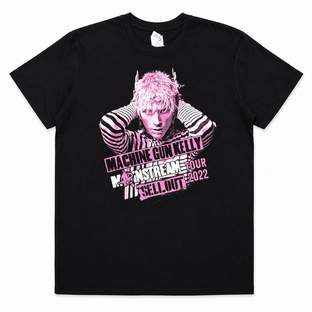 Machine Gun Kelly Mainstream Sellout Tour 2022 Concert T Shirt Black Size Large